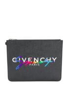 Givenchy Large Handwritten Logo Pouch - Black