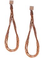 Brunello Cucinelli Beaded Loop Earrings - Gold