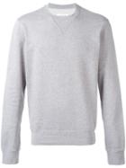 Maison Margiela - Elbow Patch Sweatshirt - Men - Cotton/calf Leather - 52, Grey, Cotton/calf Leather