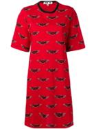 Mcq Alexander Mcqueen Logo Flared T-shirt Dress