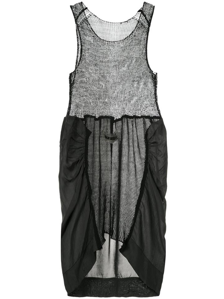 Uma Wang Panelled Knit Dress - Black