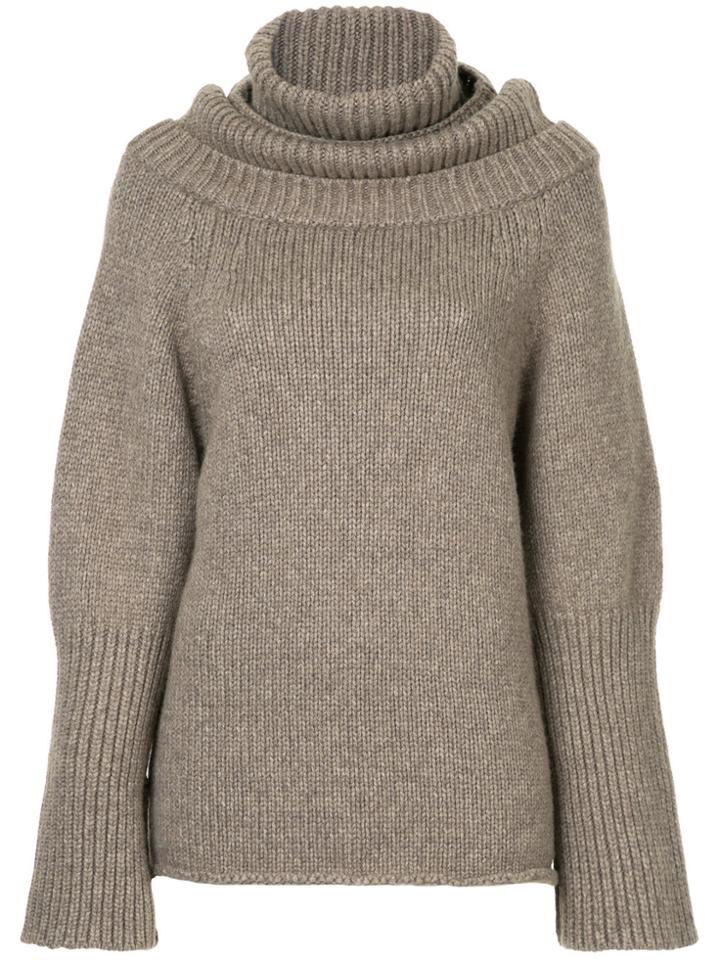 Jw Anderson Oversize Sweater - Nude & Neutrals
