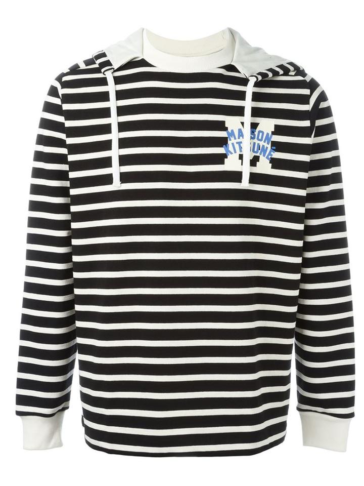 Maison Kitsuné Striped Hoodie