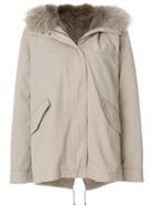 Army Yves Salomon Short Parka - Grey