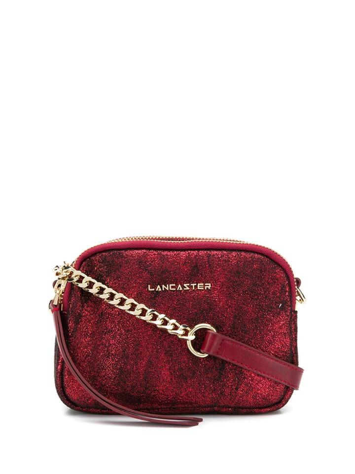 Lancaster Metallic Crossbody Bag - Red