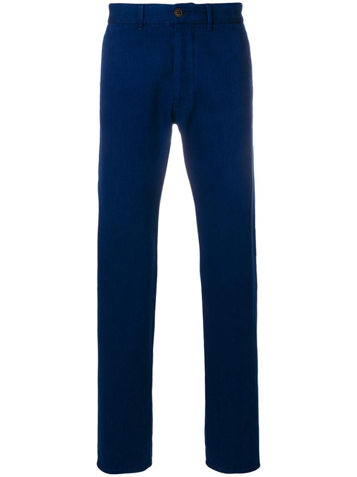 Fortela Tailored Fitted Trousers - Blue