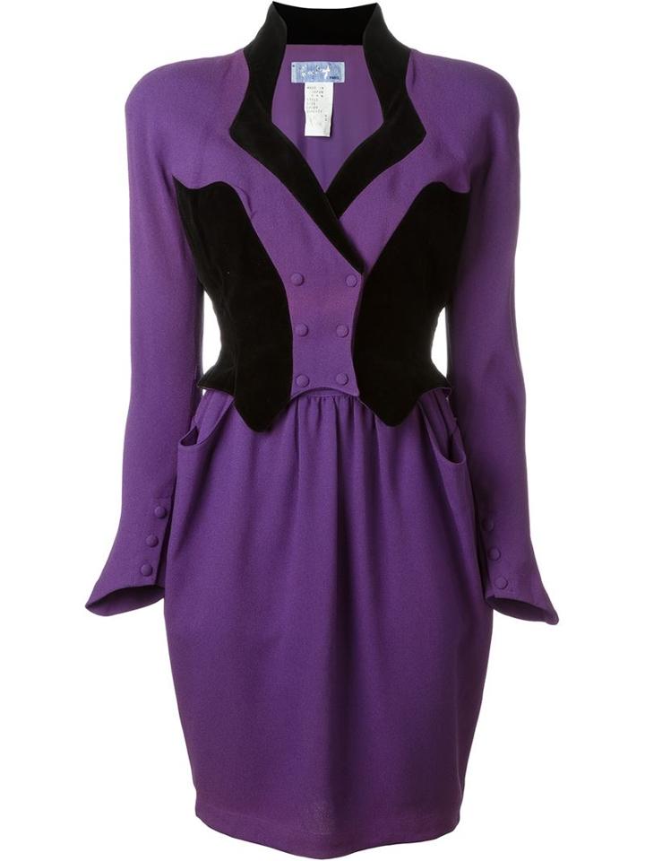 Thierry Mugler Vintage Colour Block Dress