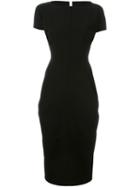 Rick Owens Slash Neck Fitted Dress