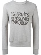 Ami Alexandre Mattiussi Embroidered Slogan Sweatshirt
