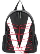 Ports V Drawstring Backpack - Black