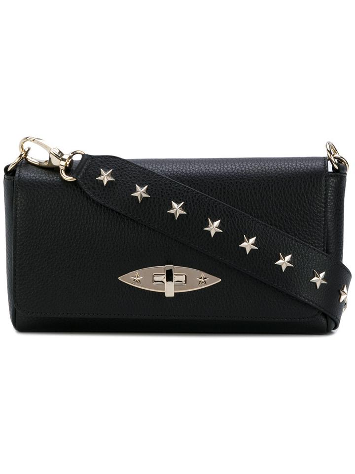 Red Valentino - Star Studded Clutch - Women - Leather - One Size, Black, Leather
