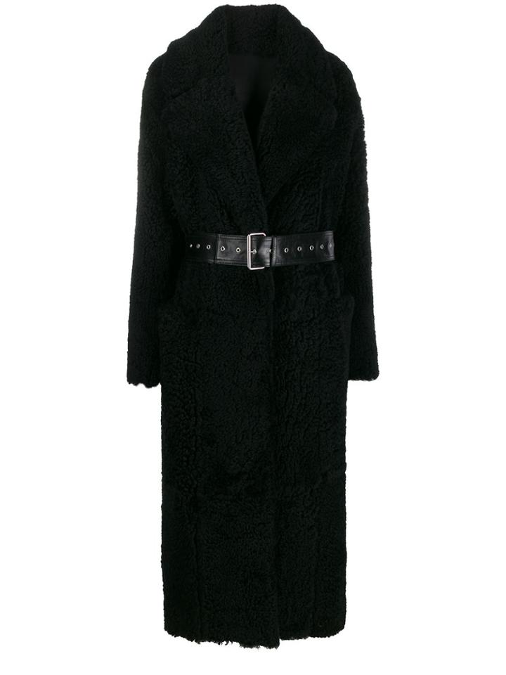 Common Leisure Oversized Single-breasted Coat - Black