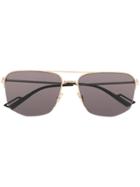 Dior Eyewear Oversized Double-bridge Sunglasses - Gold