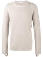 Helmut Lang Combo Waffle Knitted Jumper - Nude & Neutrals
