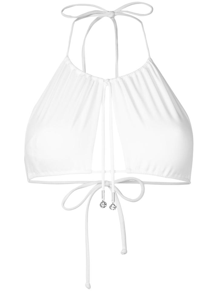 La Perla Beach Glaze Triangle Bikini Bra - White