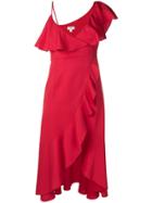 Jovonna Ruffle-trimmed Dress - Red
