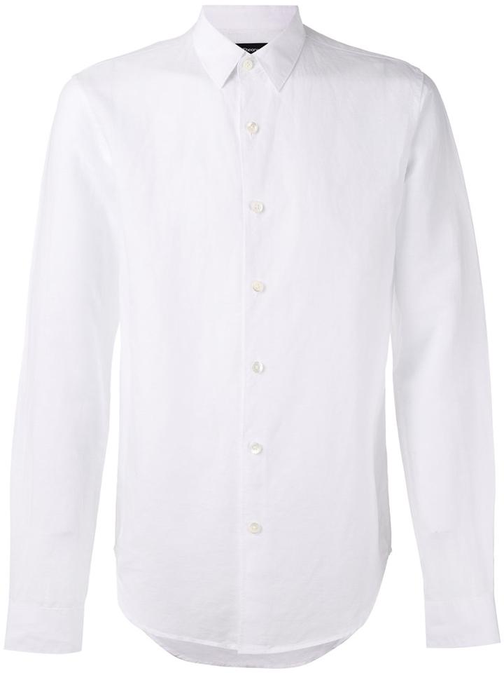 Theory - Rammy Shirt - Men - Cotton/linen/flax - L, White, Cotton/linen/flax