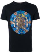 Roberto Cavalli Circle Print T-shirt, Men's, Size: Xl, Black, Cotton