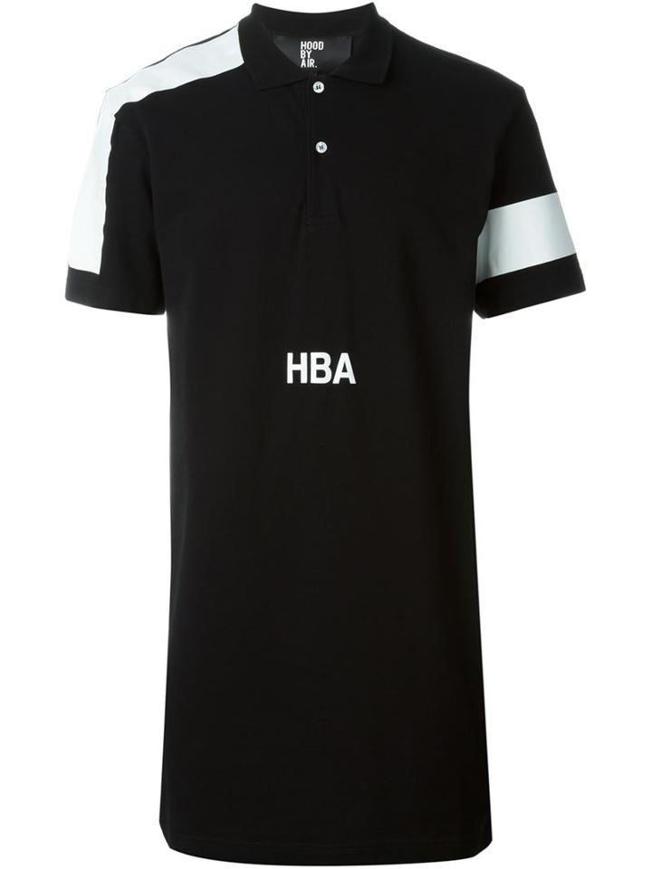 Hood By Air 'nihilism' Polo Shirt, Men's, Size: Medium, Black, Cotton
