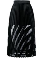 Off-white - Midi Pleated Skirt - Women - Polyester - 40, Black, Polyester
