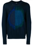 Ps Paul Smith Circle Design Sweater - Blue