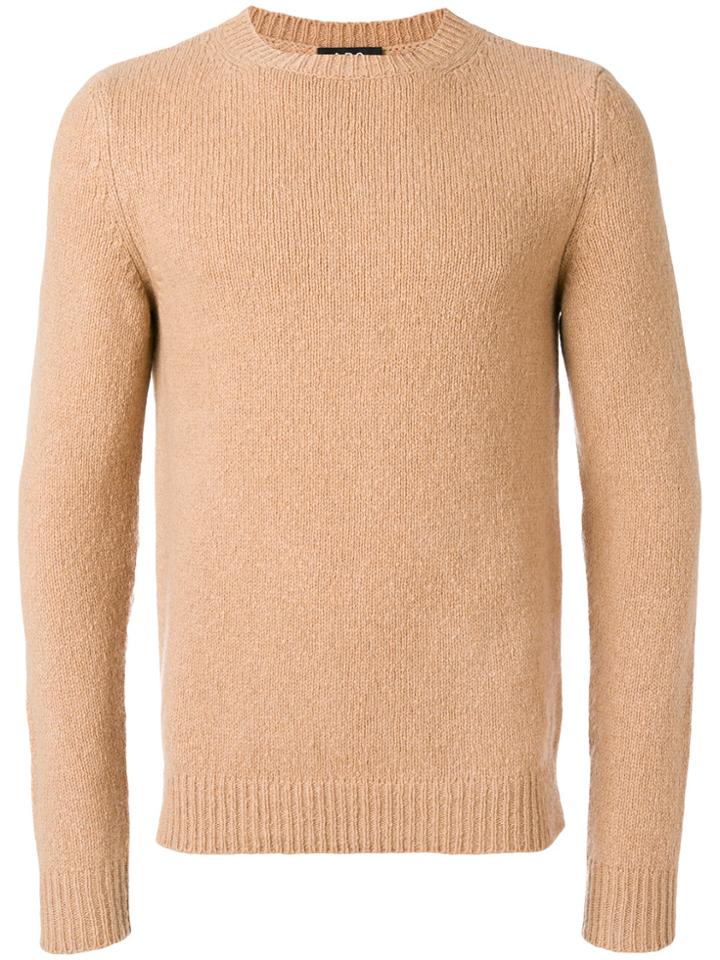 A.p.c. Crew Neck Jumper - Brown