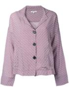 Caramel - Flared Sleeves Checked Shirt - Women - Cotton/viscose - 12, Red, Cotton/viscose