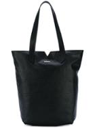 Diesel - Logo Plaque Tote Bag - Women - Calf Leather - One Size, Black, Calf Leather
