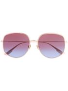 Dior Eyewear Ddbyb Oversized-frame Sunglasses - Ddbyb Gold Copper