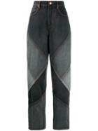 Isabel Marant Étoile Faded Patchwork Jeans - Black