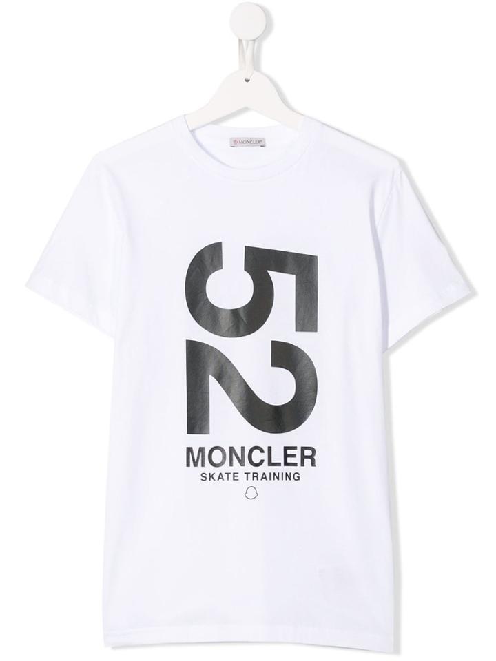 Moncler Kids Teen 52 Print T-shirt - White