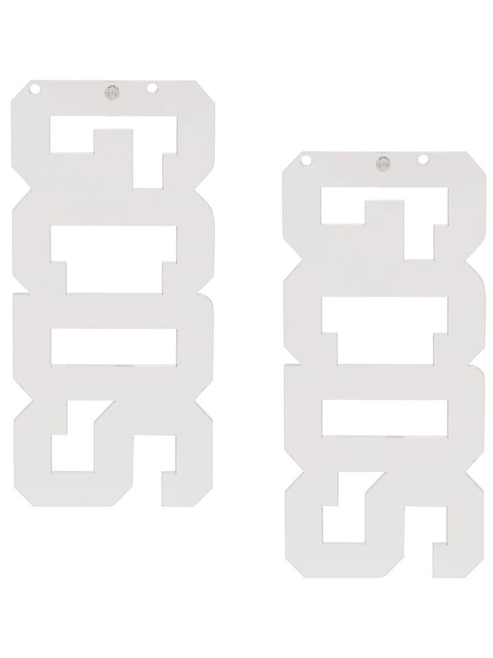 Gcds Transparent Earrings - White