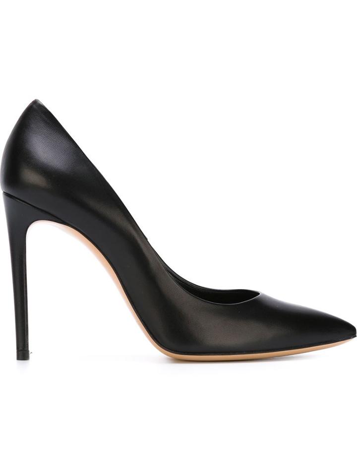 Casadei Pointed Toe Pumps, Women's, Size: 39, Black, Leather