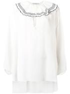 Philosophy Di Lorenzo Serafini Ruffled Collar Blouse - White