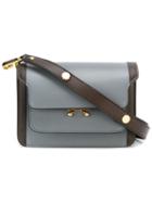 Marni Mini 'trunk' Shoulder Bag, Women's, Blue, Calf Leather