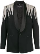 Christian Pellizzari Tailored Embroidered Blazer - Black