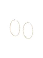 Bea Bongiasca Rice Detail Hoop Earrings - Metallic