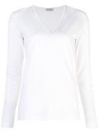 Brunello Cucinelli V-neck Sweater - White