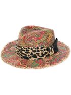 Etro Mixed Print Woven Sunhat - Multicolour