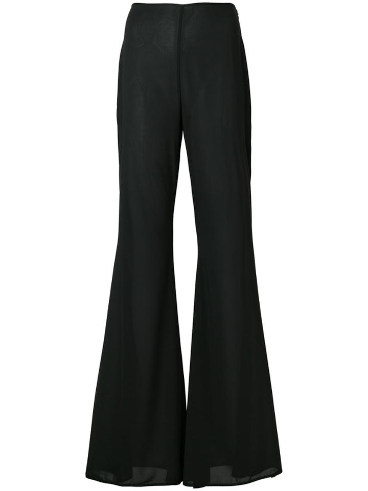 Amen Flared Cuff Trousers - Black