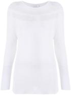 Cruciani Sheer-panel Jumper - White