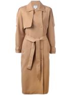 Jovanna - Double Breasted Coat - Women - Polyester - 8, Brown, Polyester