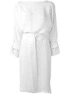 Joseph Belted Shift Dress, Women's, Size: 36, White, Silk