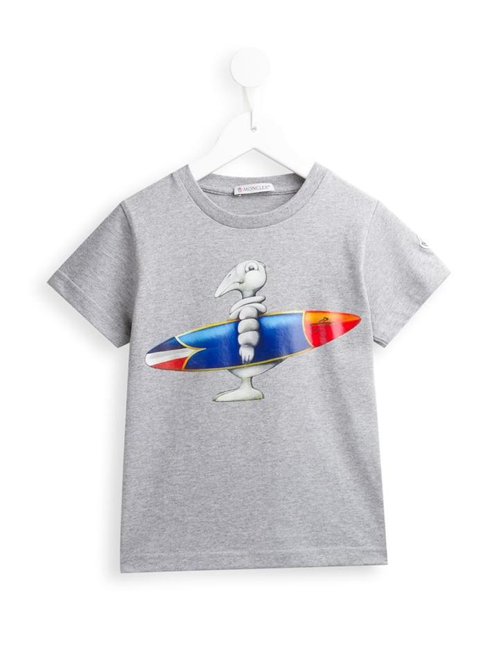 Moncler Kids Surfer Duck Print T-shirt