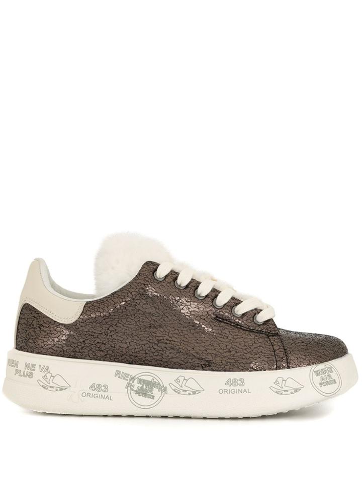 Premiata Raised-sole Trainers - Metallic