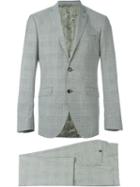 Etro Prince Of Wales Check Suit, Men's, Size: 52, Grey, Cotton/viscose/wool