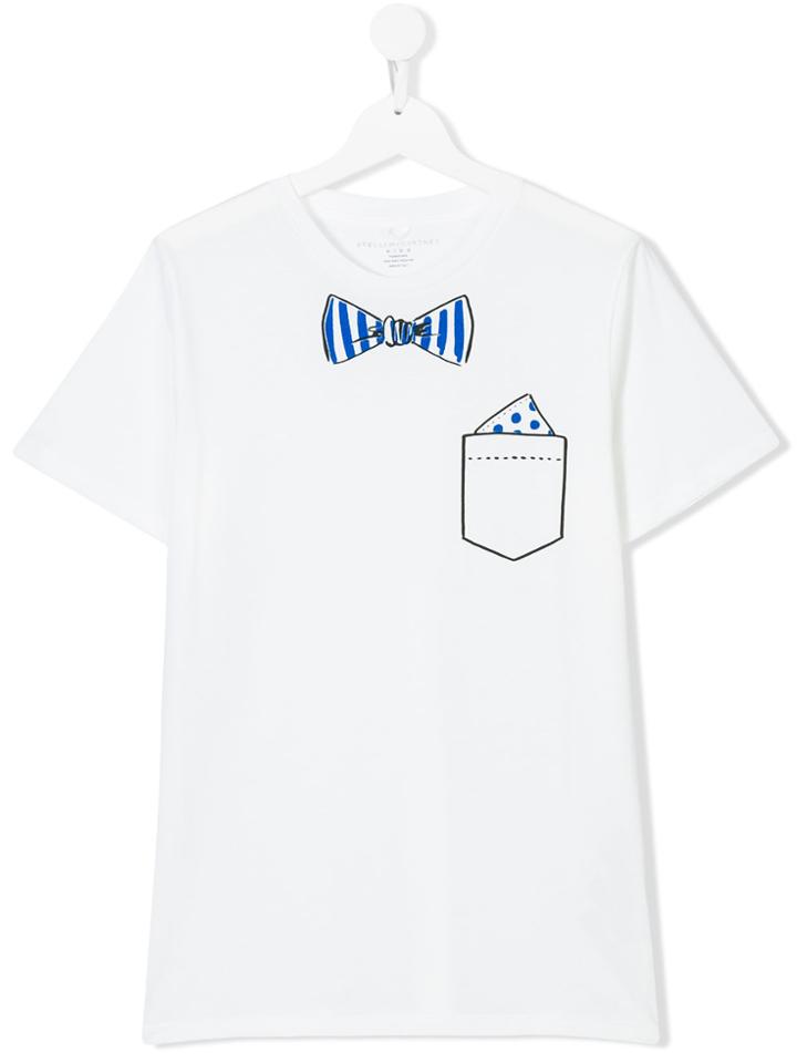 Stella Mccartney Kids Teen Ario Bow Tie T-shirt - White