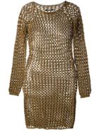 Balmain Open Knit Dress