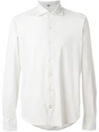 Fay Spread Collar Shirt, Men's, Size: Large, Nude/neutrals, Cotton/spandex/elastane