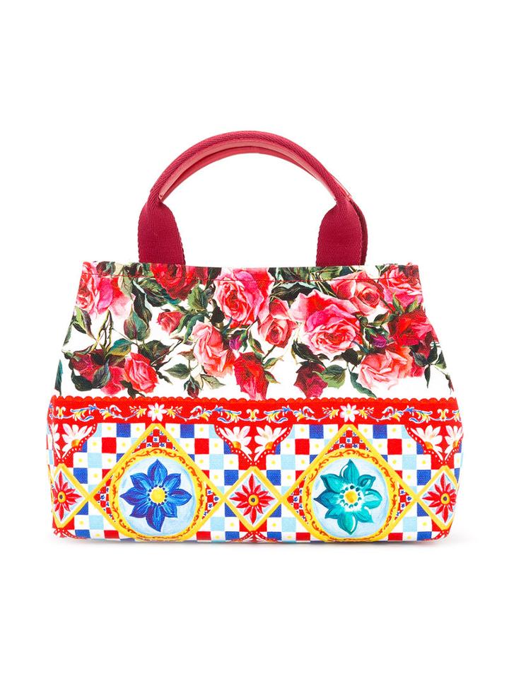 Dolce & Gabbana Kids Mambo Print Tote, Red